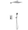 Artos PS142 Safire Thermostatic Shower Trim with Wall Mount Showerhead and Handheld Handshower