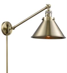 Innovations Lighting 237-AB-M10-AB Franklin Restoration Briarcliff 1 Light 10" Incandescent Metal Shade Swing Arm Light in Antique Brass