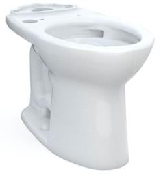 TOTO C776CEFGT40#01 Drake 24 1/2" Universal Height Tornado Flush Elongated Front Toilet Bowl Only in Cotton White - 12" Rough-In