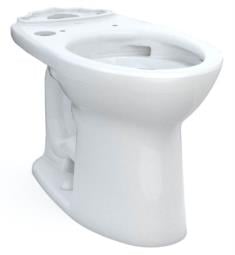 TOTO C776CEFGT40.10#01 Drake 24 1/2" Universal Height Tornado Flush Elongated Front Toilet Bowl with Washlet Connection in Cotton White