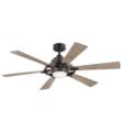 Kichler 300241 Iras 6 Blade 52" Ceiling Fan with LED Light