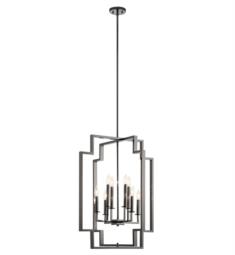 Kichler 43966MCH Downtown Deco 8 Light 12" Incandescent Pendant in Midnight Chrome