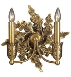 Elk Lighting 6061-2 Country Manor 2 Light 14" Incandescent Wall Sconce in Antique Brass