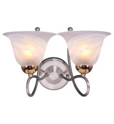 Elk Lighting 7517-2 Circline 2 Light 13" Incandescent Wall Sconce in Gold and Nickel