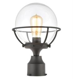 Elk Lighting 57293-1 Girard 1 Light 9" Incandescent Clear Glass Post Light in Charcoal