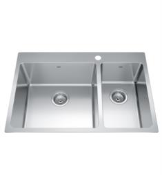 Kindred BCL2131R-9-N Brookmore 30 7/8" Double Bowl Drop-In Stainless steel Kitchen Sink in Satin