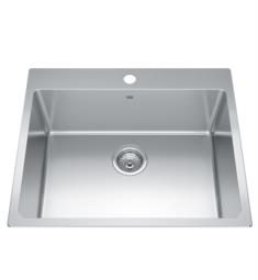 Kindred BSL2125-9-N Brookmore 25" Single Bowl Drop-In Stainless steel Kitchen Sink in Satin