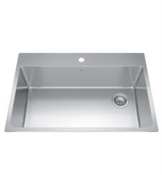 Kindred BSL2233-9-N-OW Brookmore 32 7/8" Single Bowl Drop-In Stainless steel Kitchen Sink in Satin