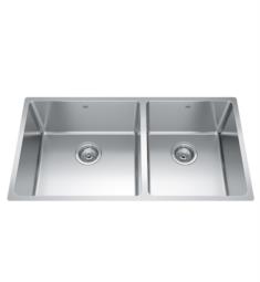 Kindred BCU1835R-9N Brookmore 34 1/2" Double Bowl Undermount Stainless steel Kitchen Sink in Satin