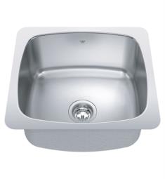Kindred QSU1820-10N 20 1/8" Single Bowl Undermount Stainless Steel Utility Sink in Satin
