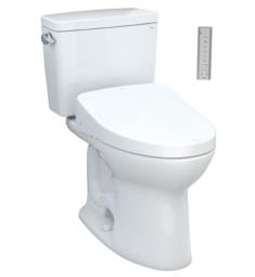 TOTO MW7763056CSFG#01 Drake 28 3/8" Two-Piece 1.6 GPF Single Flush Elongated Toilet with Washlet+ S550E in Cotton - Universal Height