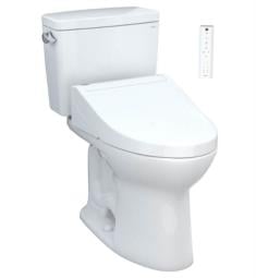 TOTO MW7763084CEG#01 Drake 28 3/8" Two-Piece 1.28 GPF Single Flush Elongated Toilet with Washlet+ C5 in Cotton