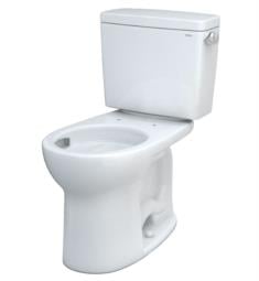TOTO CST775CEFRG#01 Drake 26 3/8" Two-Piece 1.28 GPF Single Flush Round Toilet with Right Hand Trip Lever in Cotton - Universal Height