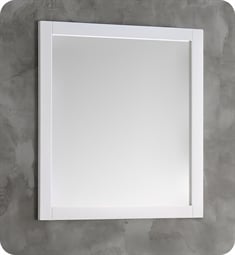 Fresca FMR6136WH 36" X 30" Reversible Mount Mirror in White