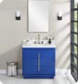 Fairmont Designs 1712-V36 Design Studio 36" Freestanding Single Bathroom Vanity With Carrera Quartz Top and Sink in Classic Blue