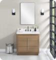 Fairmont Designs 1711-V36 Design Studio 36" Freestanding Single Bathroom Vanity With Carrera Quartz Top and Sink in Fossil Beige