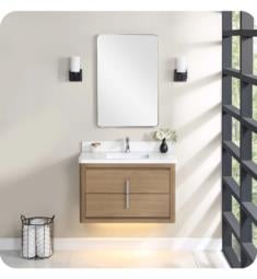 Fairmont Designs Rustic Chic 26 Corner Vanity & Sink Set - Weathered Oak