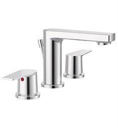 Moen 40606 Slate 16" Double Handle Widespread High Arc Bathroom Sink Faucet