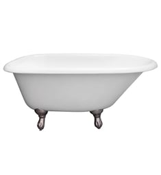 Barclay CTR49-WH Addison 48" Cast Iron Freestanding Roll Top Clawfoot Soaker Bathtub