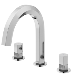 VIGO VG01303 Hart 9" Double Handle Widespread Bathroom Sink Faucet