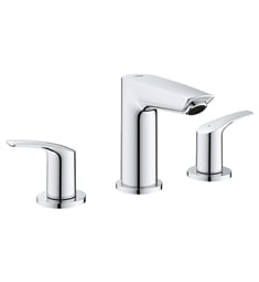 Grohe 202943 Eurosmart 5 1/8" Widespread Double Handle S-Size Bathroom Faucet