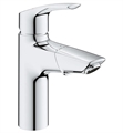Grohe 23991003 Eurosmart 7 3/4" Single Hole Medium Bathroom Faucet with Pull-Out Sprayer in StarLight Chrome