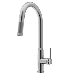 VIGO VG02035 Hart 17 7/8" Single Handle Pull Down Kitchen Faucet