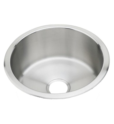 Elkay RLR16FB Asana 18 3/8" Single Bowl Drop-In Stainless Steel Bar Kitchen Sink in Lustrous Satin