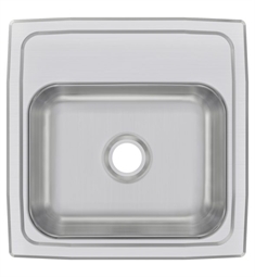 Elkay BPSRQ15 Celebrity 15" Single Bowl Drop-In Stainless Steel Bar Kitchen Sink with Quick-Clip in Brilliant Satin