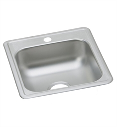 Elkay D11721 Dayton 17" Single Bowl Drop-In Stainless Steel Bar Kitchen Sink in Satin