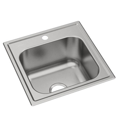 Elkay DPC1202010 Lustertone Classic 20" Single Bowl Drop-In Stainless Steel Bar Laundry Sink in Premium Highlighted Satin
