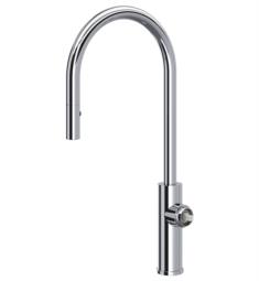 ROHL EC55D1 Eclissi 19 1/4" Single Hole Deck Mounted Pull-Down Kitchen Faucet with C-Spout Less Handle
