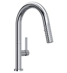 ROHL TE65D1LM Tenerife 13 1/4" Single Hole Deck Mounted Pull-Down Bar and Food Prep Kitchen Faucet with C-Spout