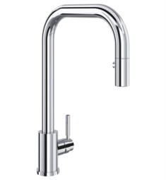 ROHL U.4046L-2 Holborn 15 7/8" Single Hole Deck Mounted Pull-Down Kitchen Faucet with U-Spout and Metal Lever Handle