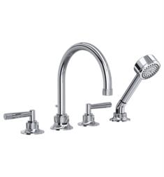 ROHL MB06D4LM Graceline 10" Deck Mounted Double Handle Roman Tub Filler with Handshower