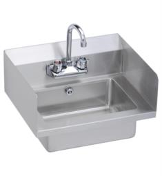 Elkay EHS-18-SDX 18" Single Bowl Wall Mount Stainless Steel Handwash Utility Sink in Buffed Satin