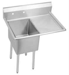 Elkay SE1C18X18-R-18X 38 1/2" Single Bowl Floor Mount Dependabilt Stainless Steel Scullery Utility Sink with Right Drainboard