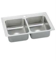 Elkay BPSRQ2317 Celebrity 23" Equal Double Bowl Drop-In Stainless Steel Kitchen Sink with Quick-Clip in Brilliant Satin
