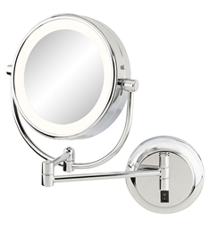 Aptations 945-2-HW Kimball and Young 12" Wall Mount NeoModern LED Magnified Makeup Mirror with Switchable Light Color