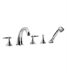 Graff G-2451-LM22 Lauren 7 1/2" Double Handle Widespread/Deck Mounted Roman Tub Faucet with Hand Shower and Diverter