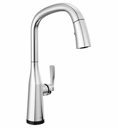 Delta 9176T-DST Stryke 17 1/4" Single Handle Deck Mounted Pull-Down Kitchen Faucet with Touch2O Technology