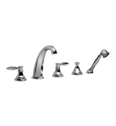 Graff G-1951-LM14B Topaz 7 1/4" Double Handle Widespread/Deck Mounted Roman Tub Faucet with Hand Shower and Diverter