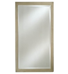 Afina EC11-24-30-BS Estate 30" Rectangular Framed Wall Mount Bathroom Mirror in Brushed Silver