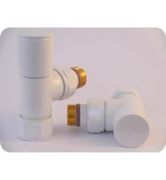 ICO A101 Tuzio 1" Wall Mount Angled Valve Set for Hydronic Towel Warmer