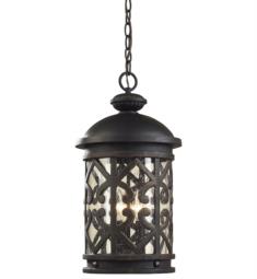 Elk Lighting 7203EH-71 Tuscany Coast 3 Light 11" Incandescent Pendant in Weathered Charcoal