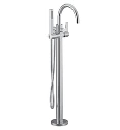 Moen 615 Cia 41 1/4" Floor Mounted Single Handle Tub Filler with Hand Shower