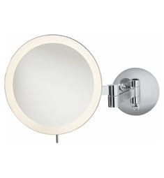 Robern 5M0008WLUT76 10" Wall Mount Lighted Magnification Mirror in Chrome