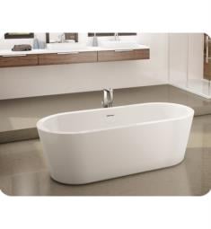 Fleurco BLAD6831-18 Adagio Pro 68 5/8" Acrylic Freestanding Oval Soaker Bathtub in White