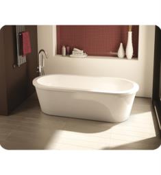 Fleurco BLTR6032-18 Tranquility Pro 60 7/8" Acrylic Freestanding Oval Soaker Bathtub in White