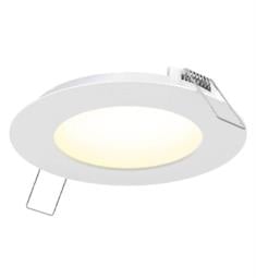 DALS Lighting 5004-DW-WH 1 Light 4 3/4"LED Round Recessed Panel Light in White with Dim-To-Warm Technology